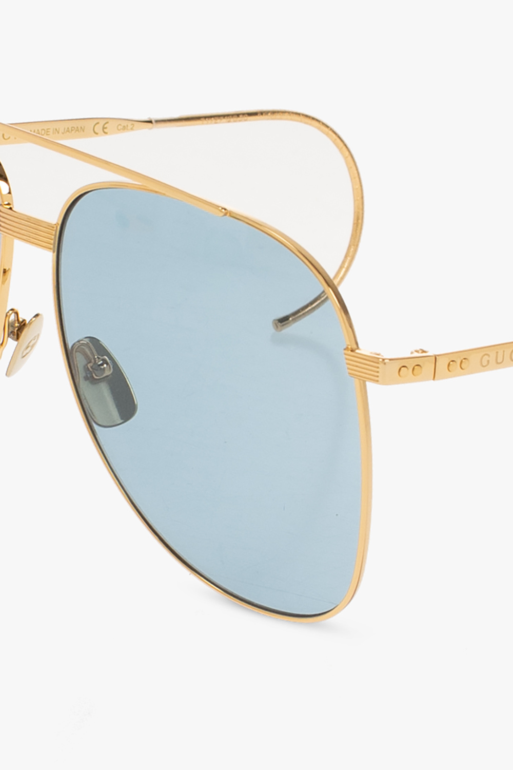 Oo9473 Blue Ice Sunglasses SchaferandweinerShops Switzerland engraved sunglasses Gucci Gold Logo